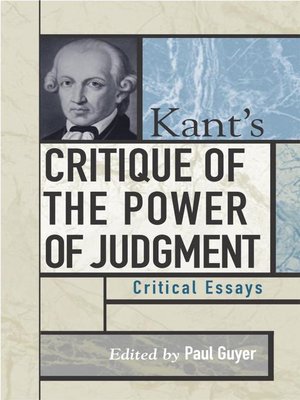 cover image of Kant's Critique of the Power of Judgment